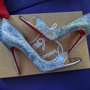 Authentic Christian Louboutin glitter heels 37